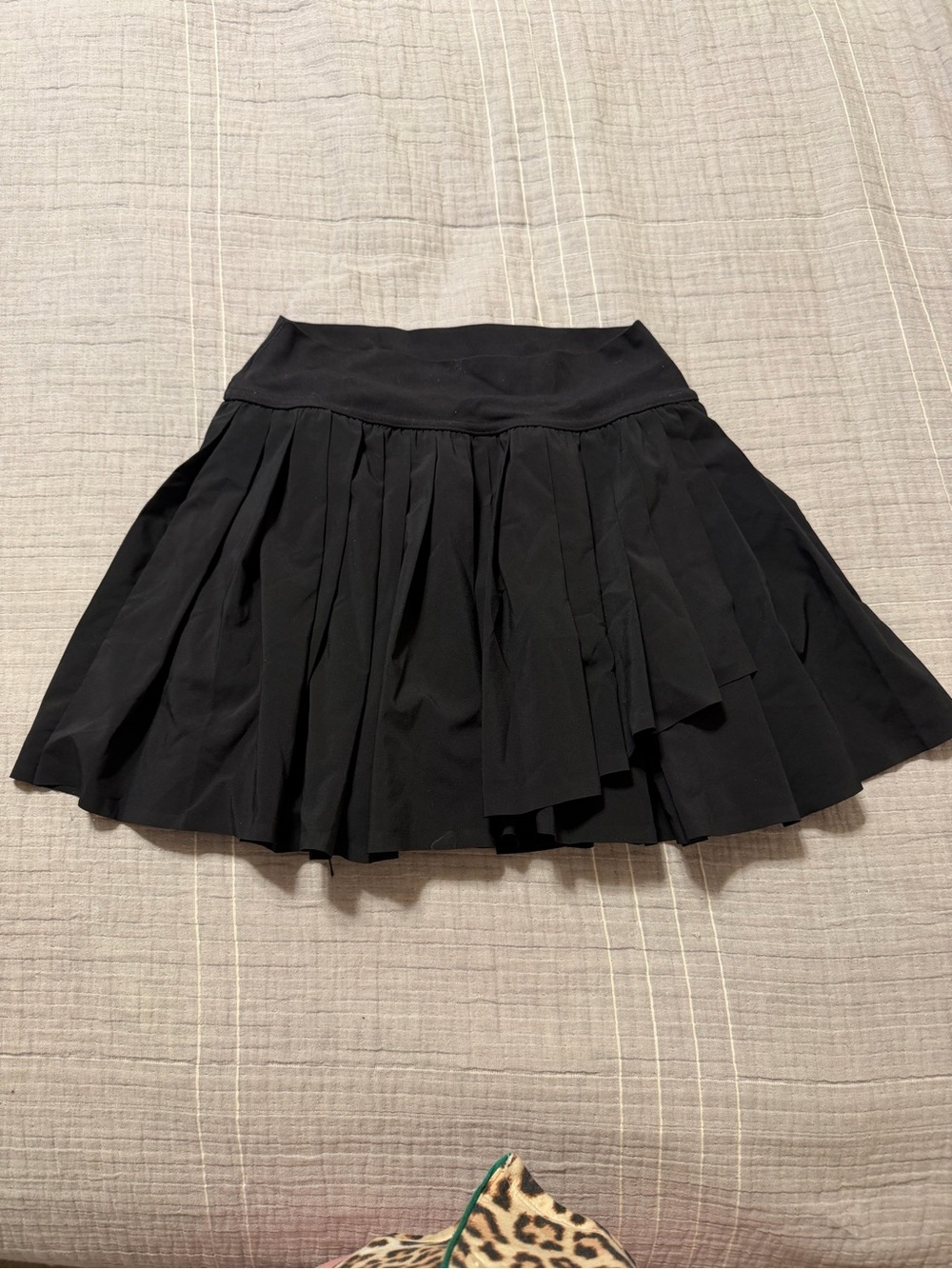 Aerie OFFLINE Pleated Black Athletic Mini Skort